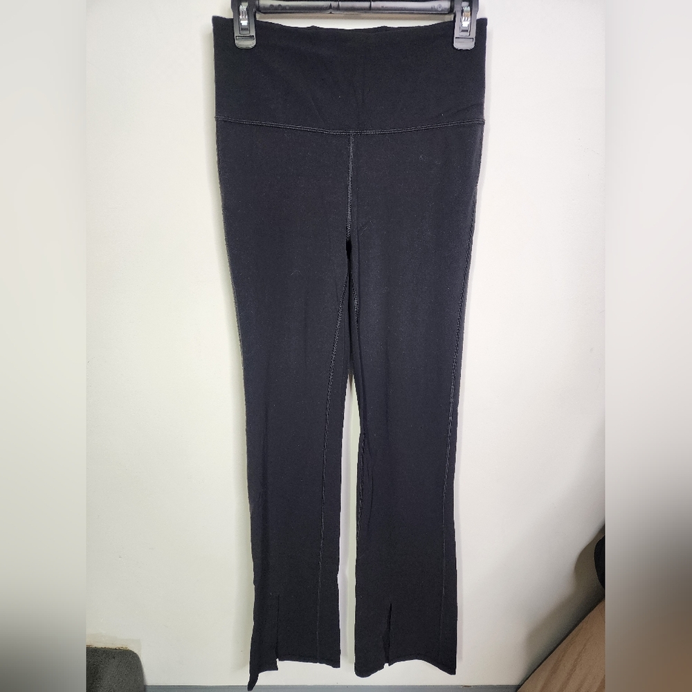 Elation Split Flare Pant, Size Medium, Solid Black